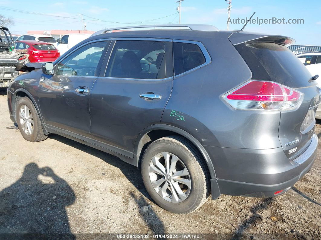 2016 Nissan Rogue Sv Gray vin: KNMAT2MT7GP620695