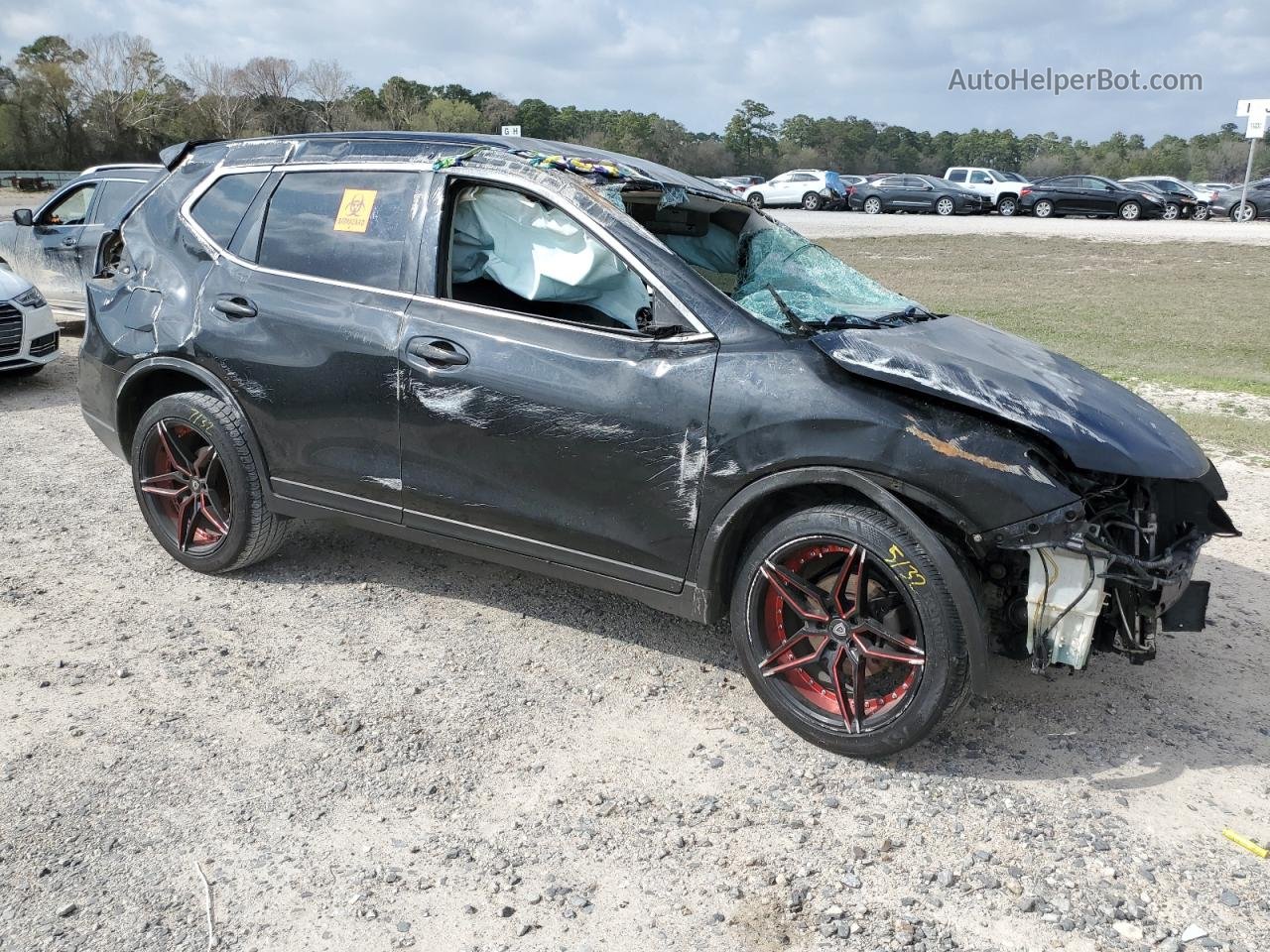 2016 Nissan Rogue S Black vin: KNMAT2MT7GP702720