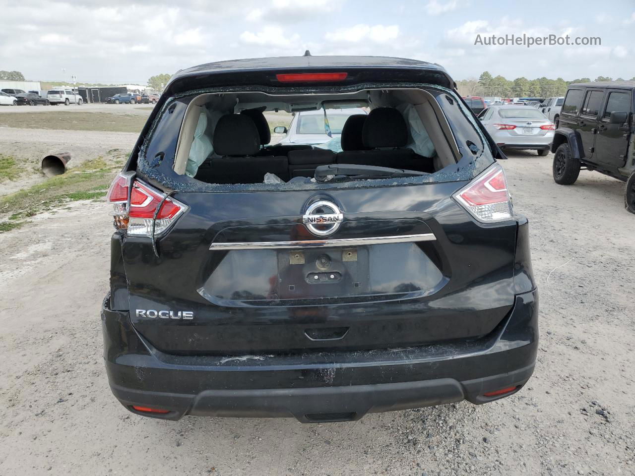 2016 Nissan Rogue S Black vin: KNMAT2MT7GP702720