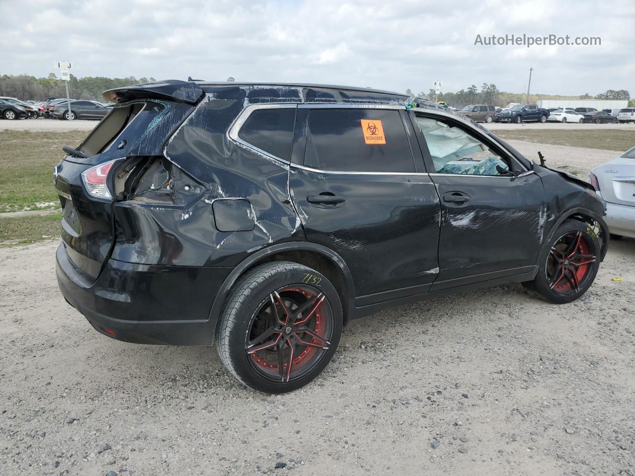 2016 Nissan Rogue S Black vin: KNMAT2MT7GP702720