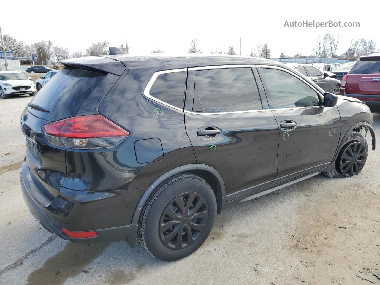 2018 Nissan Rogue S Black vin: KNMAT2MT7JP506283