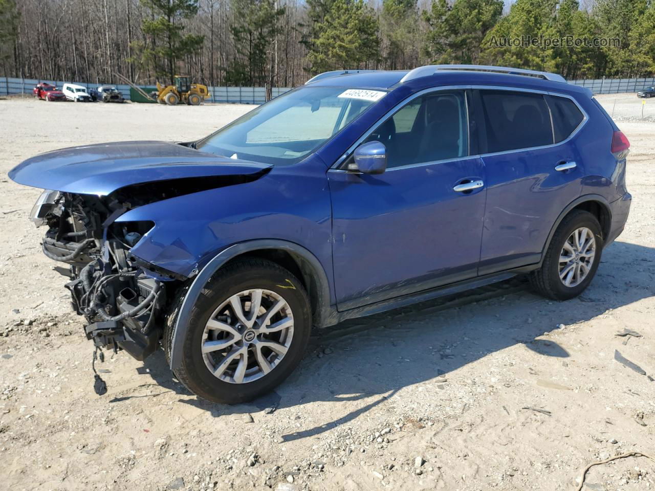 2018 Nissan Rogue S Blue vin: KNMAT2MT7JP509149