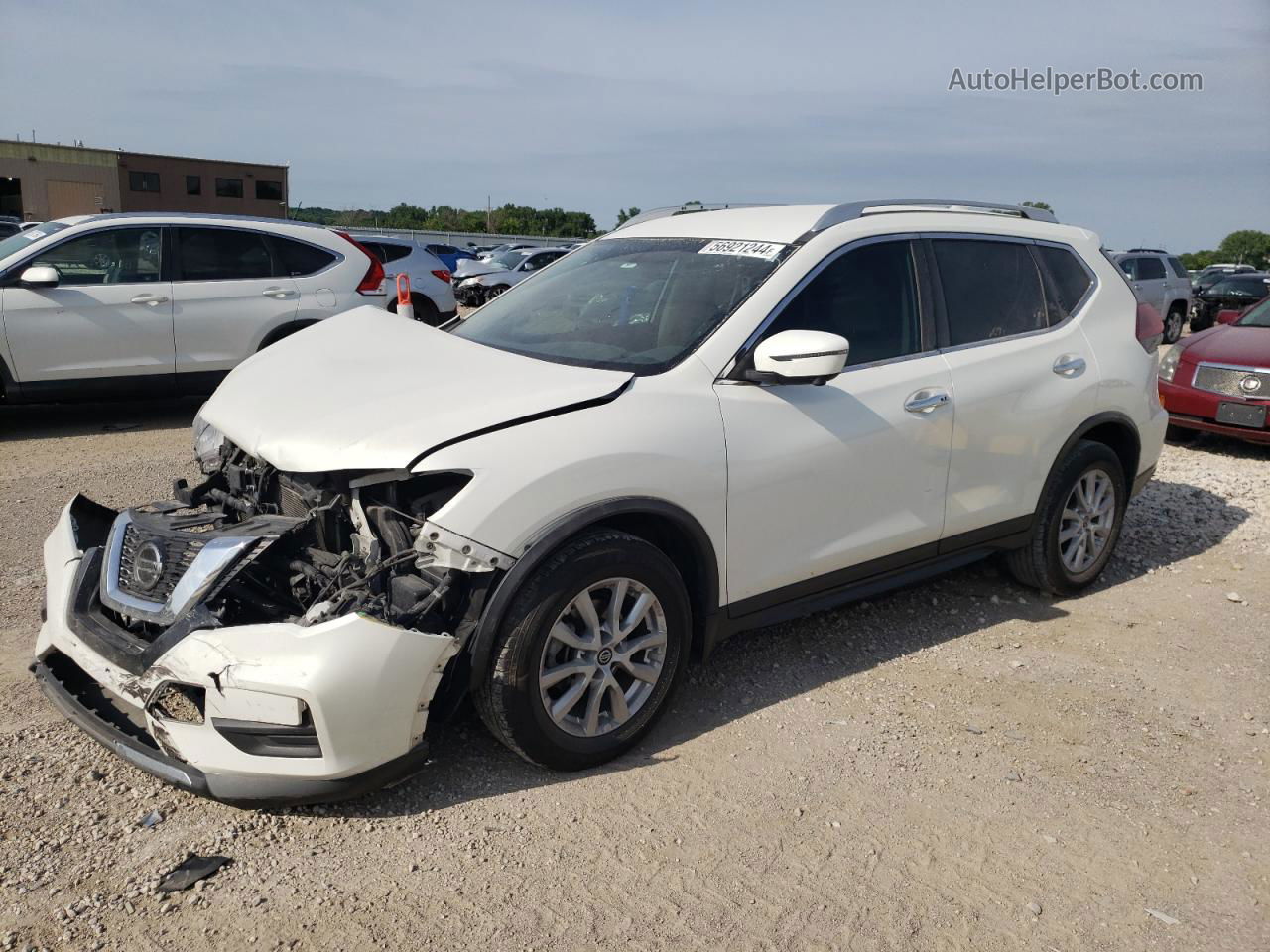 2018 Nissan Rogue S Белый vin: KNMAT2MT7JP560134