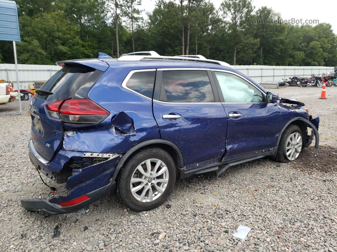 2018 Nissan Rogue S Blue vin: KNMAT2MT7JP593165