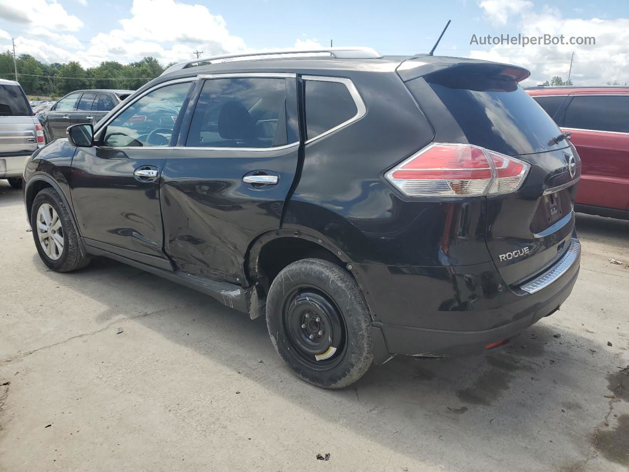 2016 Nissan Rogue S Black vin: KNMAT2MT8GP621998