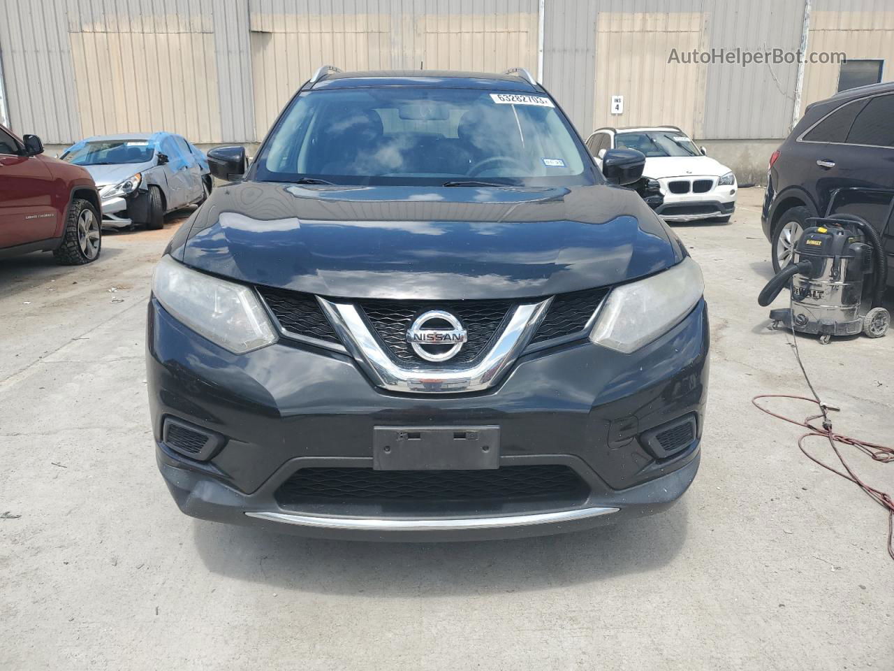 2016 Nissan Rogue S Black vin: KNMAT2MT8GP621998