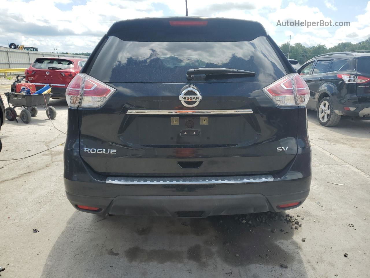 2016 Nissan Rogue S Black vin: KNMAT2MT8GP621998