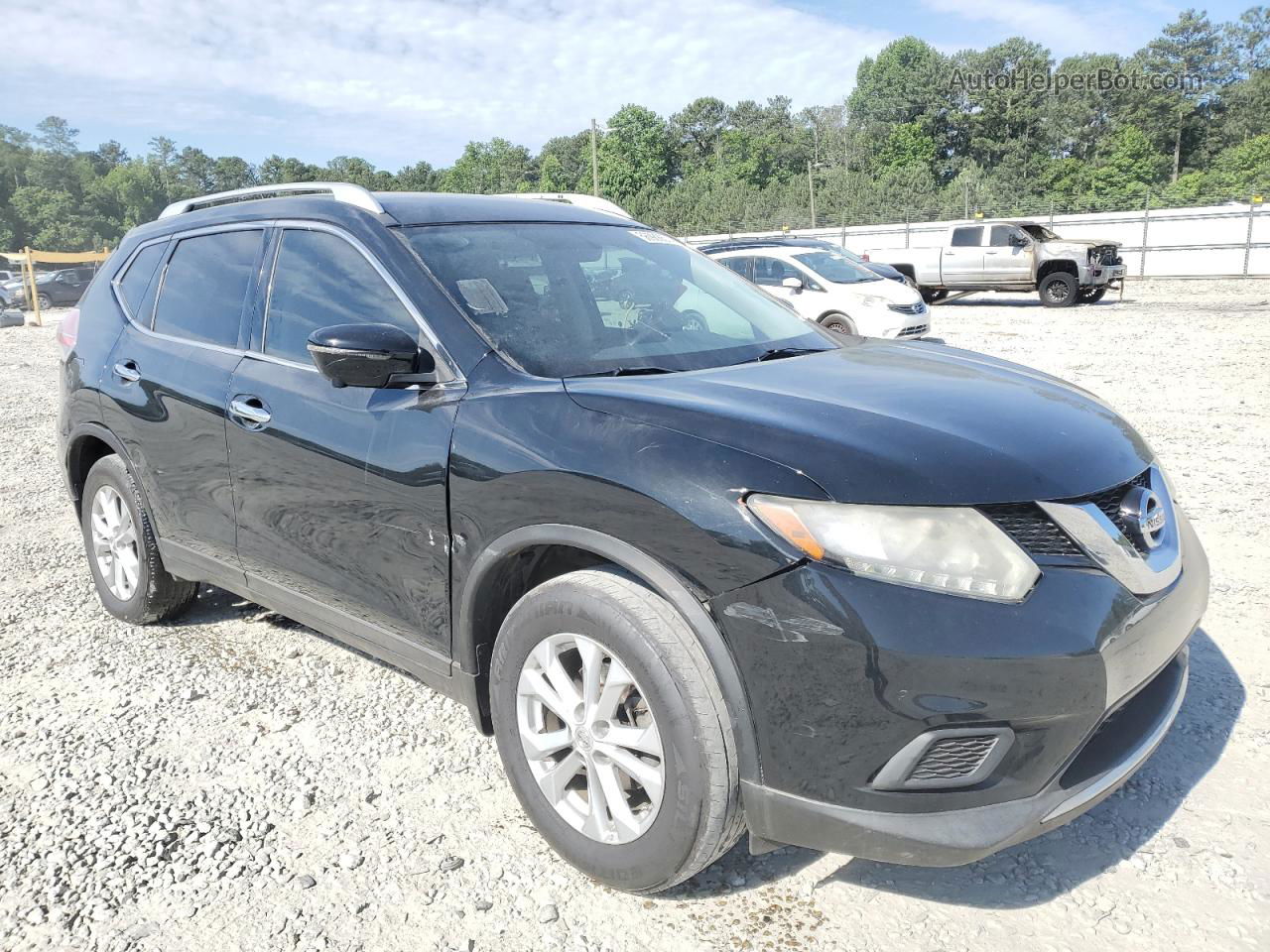 2016 Nissan Rogue S Black vin: KNMAT2MT8GP643046