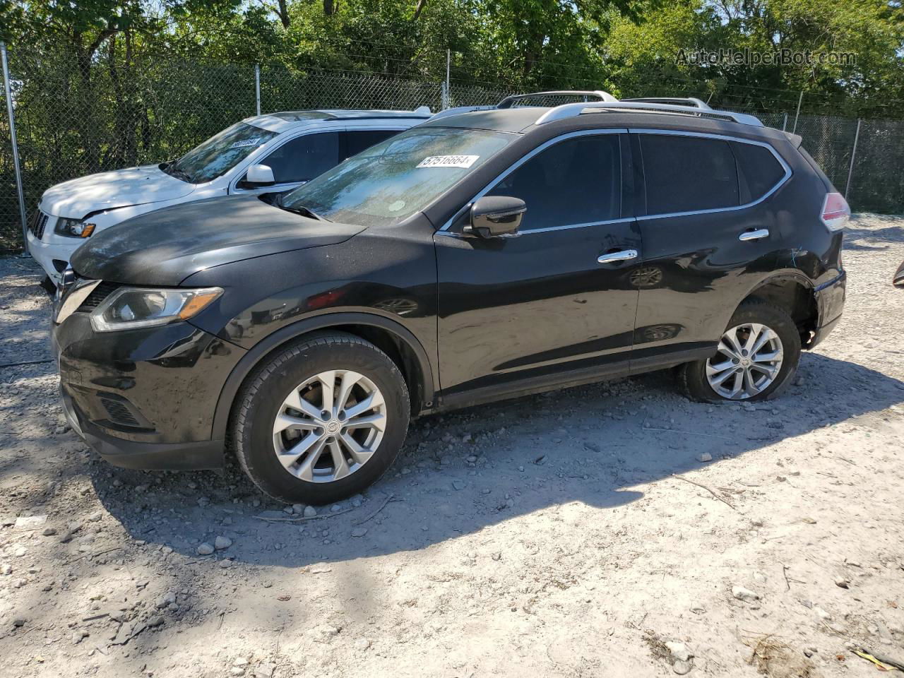 2016 Nissan Rogue S Black vin: KNMAT2MT8GP693235