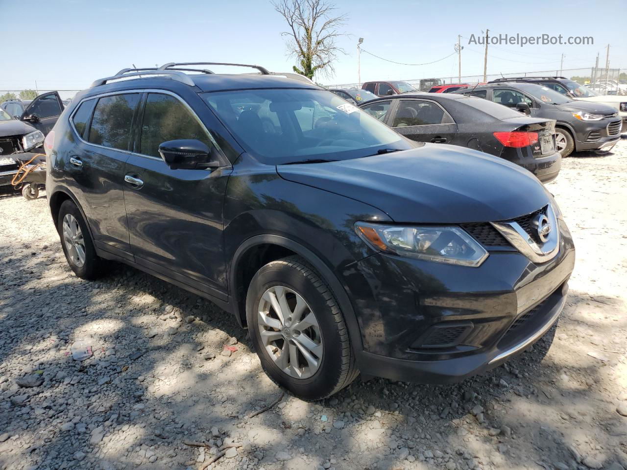 2016 Nissan Rogue S Black vin: KNMAT2MT8GP693235