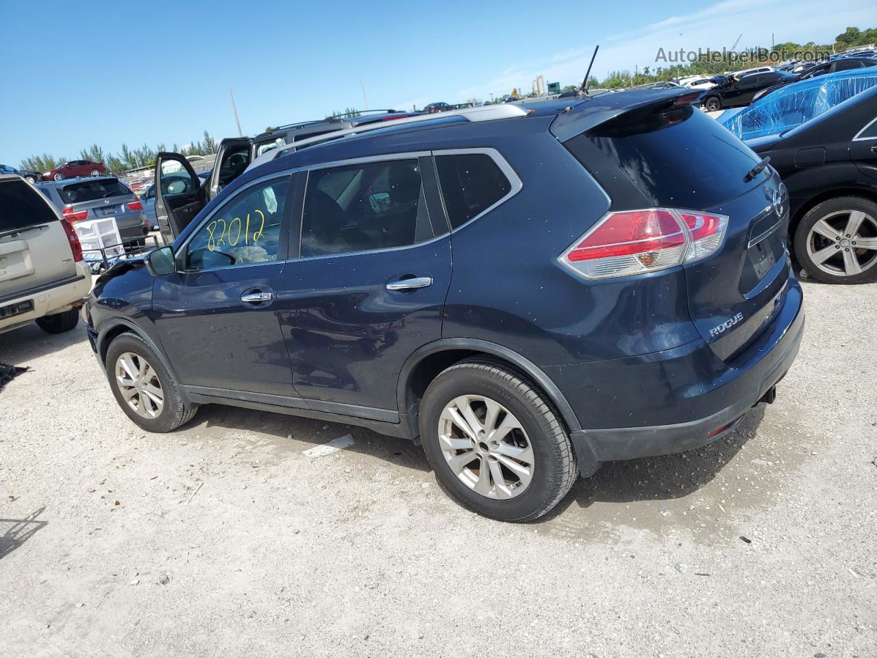 2016 Nissan Rogue S Угольный vin: KNMAT2MT8GP733538