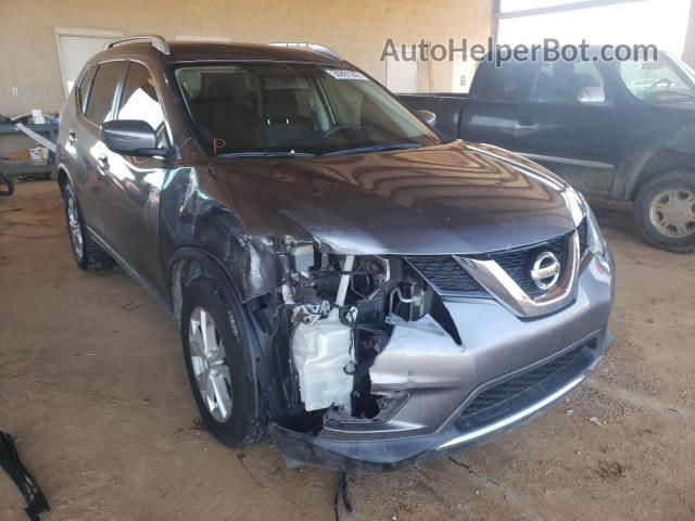 2016 Nissan Rogue S Gray vin: KNMAT2MT9GP725755