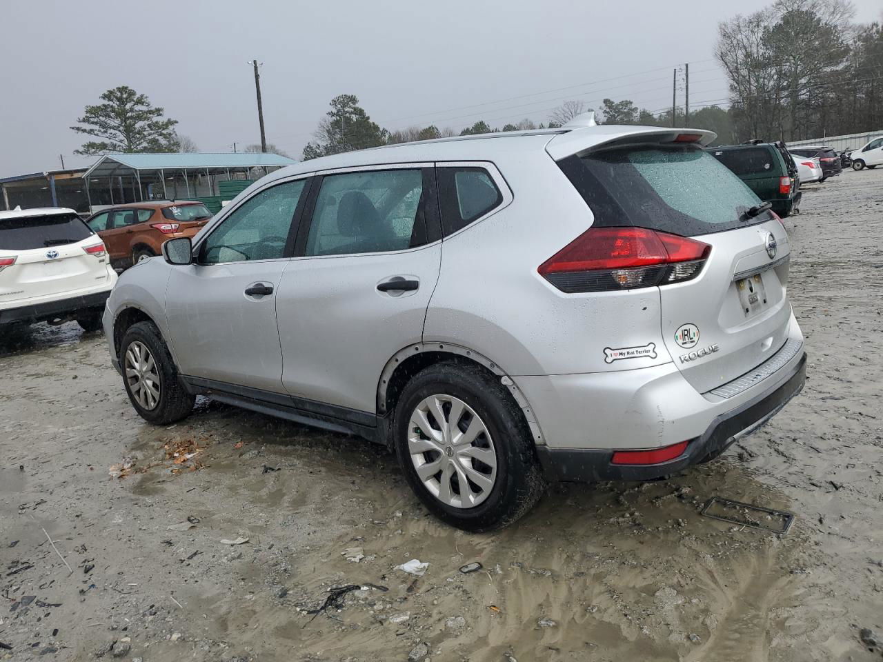 2018 Nissan Rogue S Silver vin: KNMAT2MT9JP531590