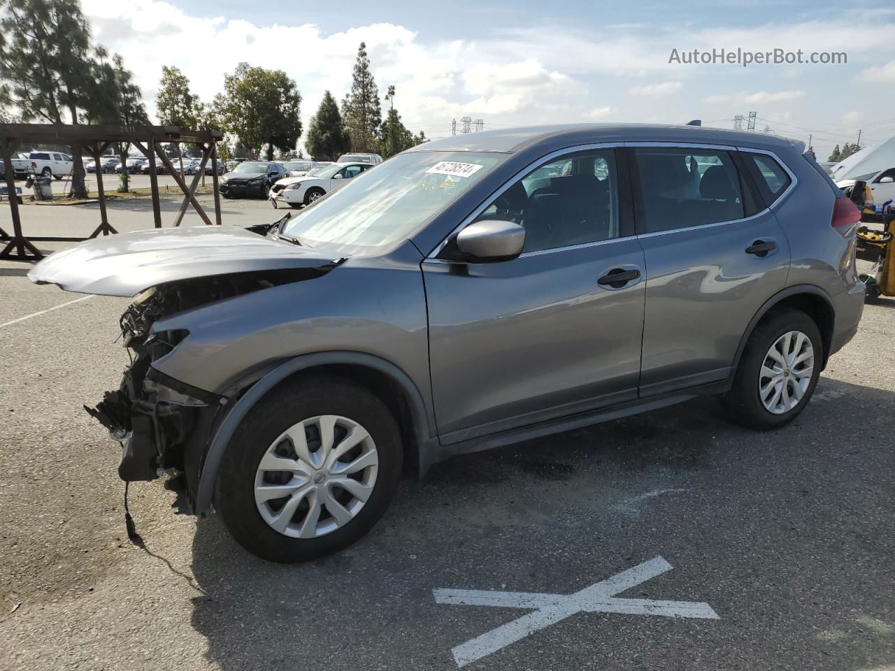 2018 Nissan Rogue S Gray vin: KNMAT2MT9JP561138