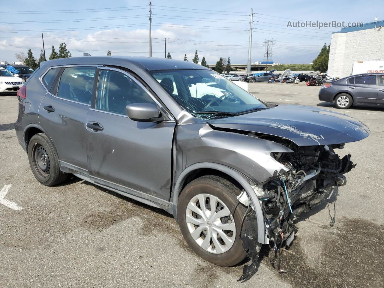 2018 Nissan Rogue S Gray vin: KNMAT2MT9JP561138