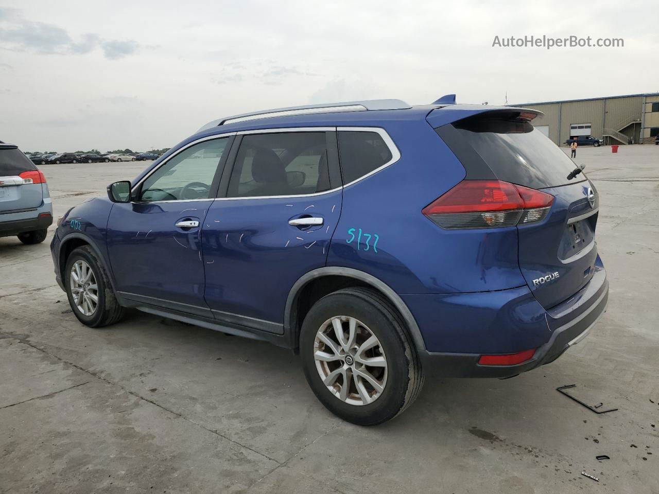 2018 Nissan Rogue S Blue vin: KNMAT2MT9JP590834