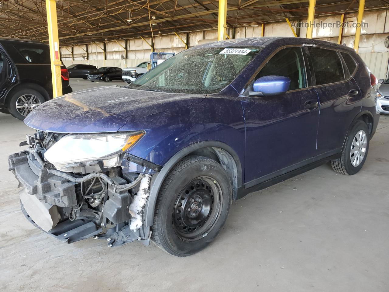 2018 Nissan Rogue S Blue vin: KNMAT2MT9JP622505