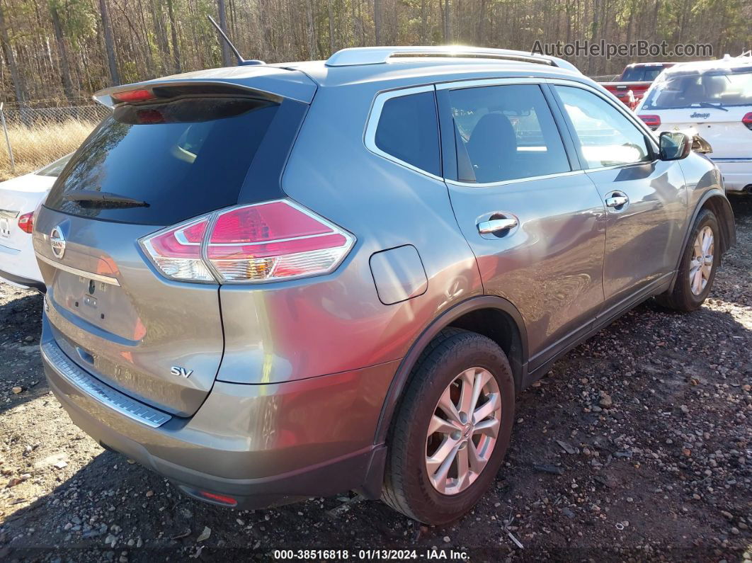 2016 Nissan Rogue Sv Gray vin: KNMAT2MTXGP597736