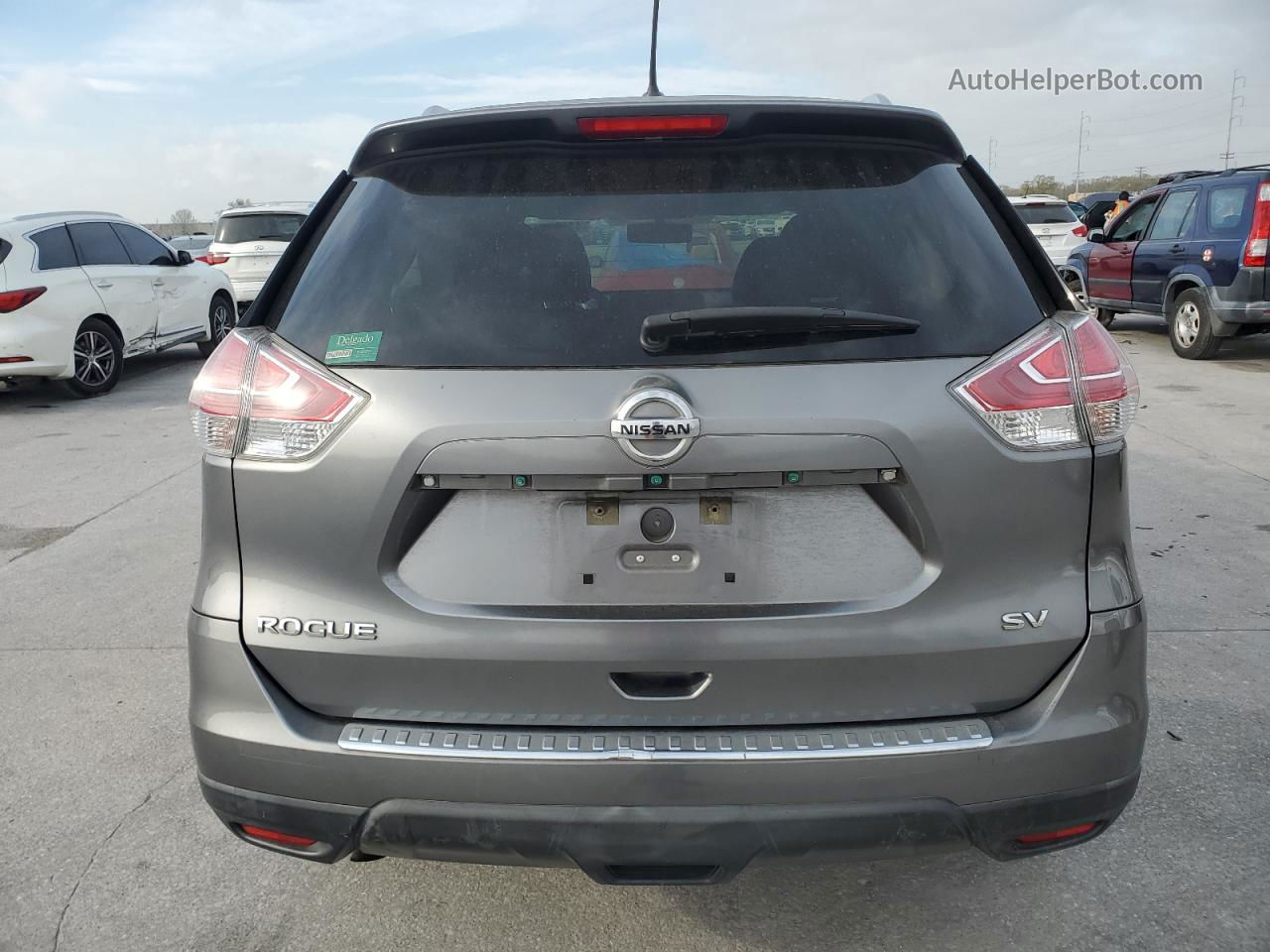 2016 Nissan Rogue S Gray vin: KNMAT2MTXGP615622