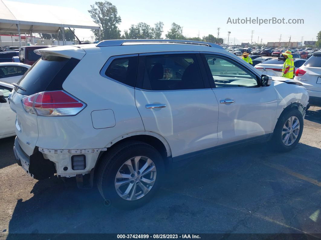 2016 Nissan Rogue Sv White vin: KNMAT2MTXGP679482