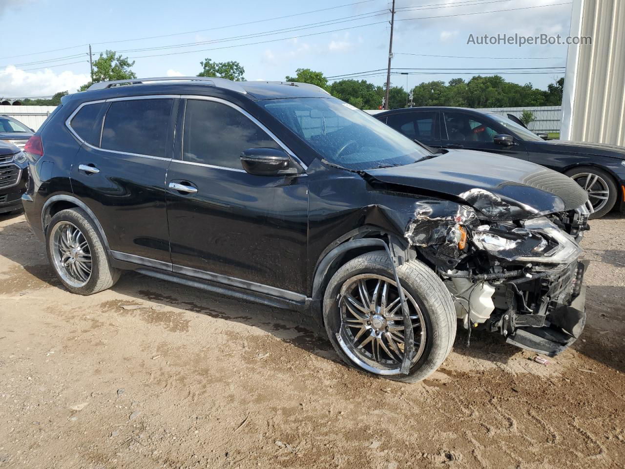 2018 Nissan Rogue S Black vin: KNMAT2MTXJP563819