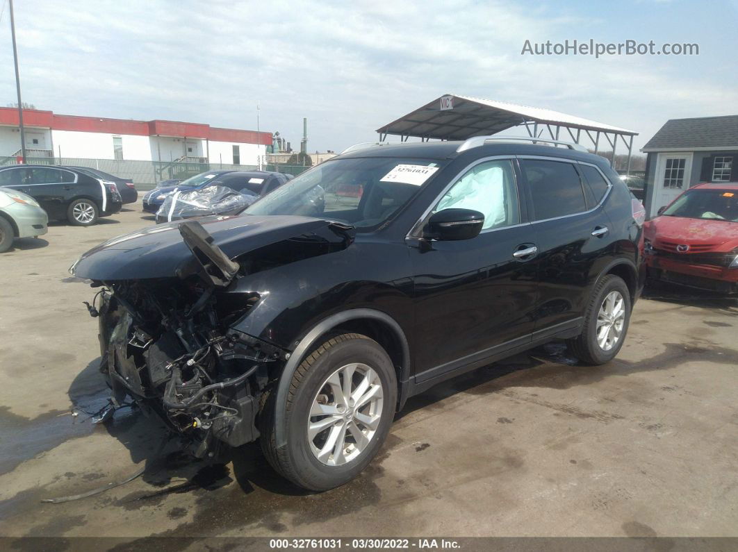 2015 Nissan Rogue Sv Black vin: KNMAT2MV0FP574885