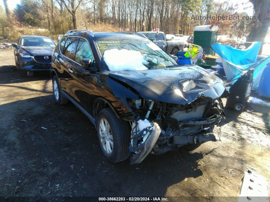 2016 Nissan Rogue Sv Black vin: KNMAT2MV0GP649554