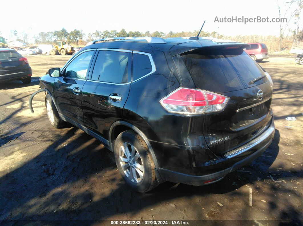 2016 Nissan Rogue Sv Black vin: KNMAT2MV0GP649554