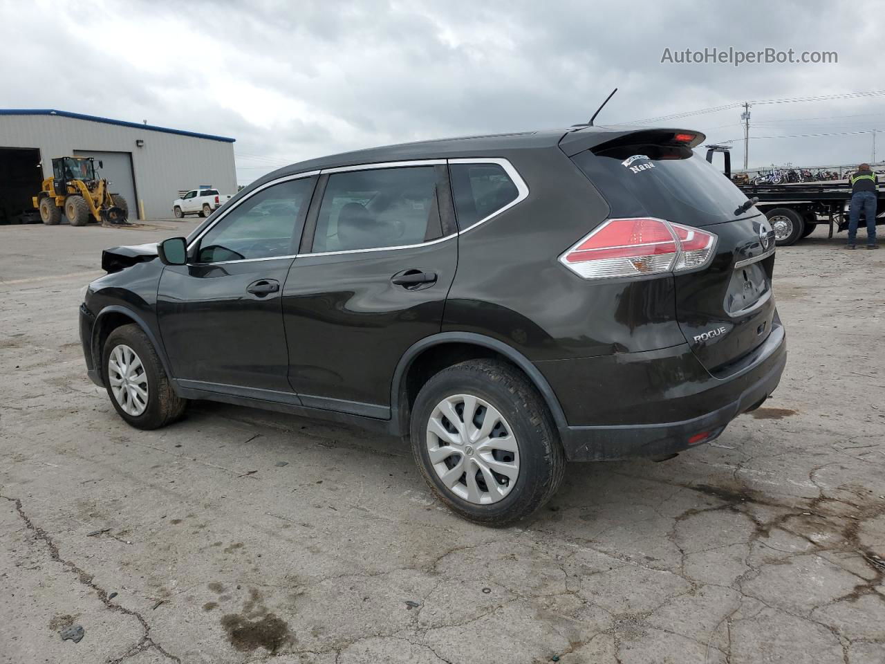 2016 Nissan Rogue S Black vin: KNMAT2MV0GP667326