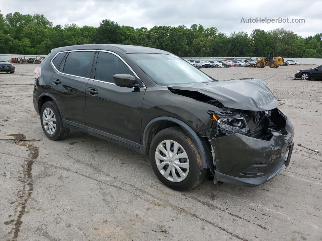 2016 Nissan Rogue S Black vin: KNMAT2MV0GP667326