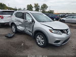 2016 Nissan Rogue Sv Silver vin: KNMAT2MV0GP671148