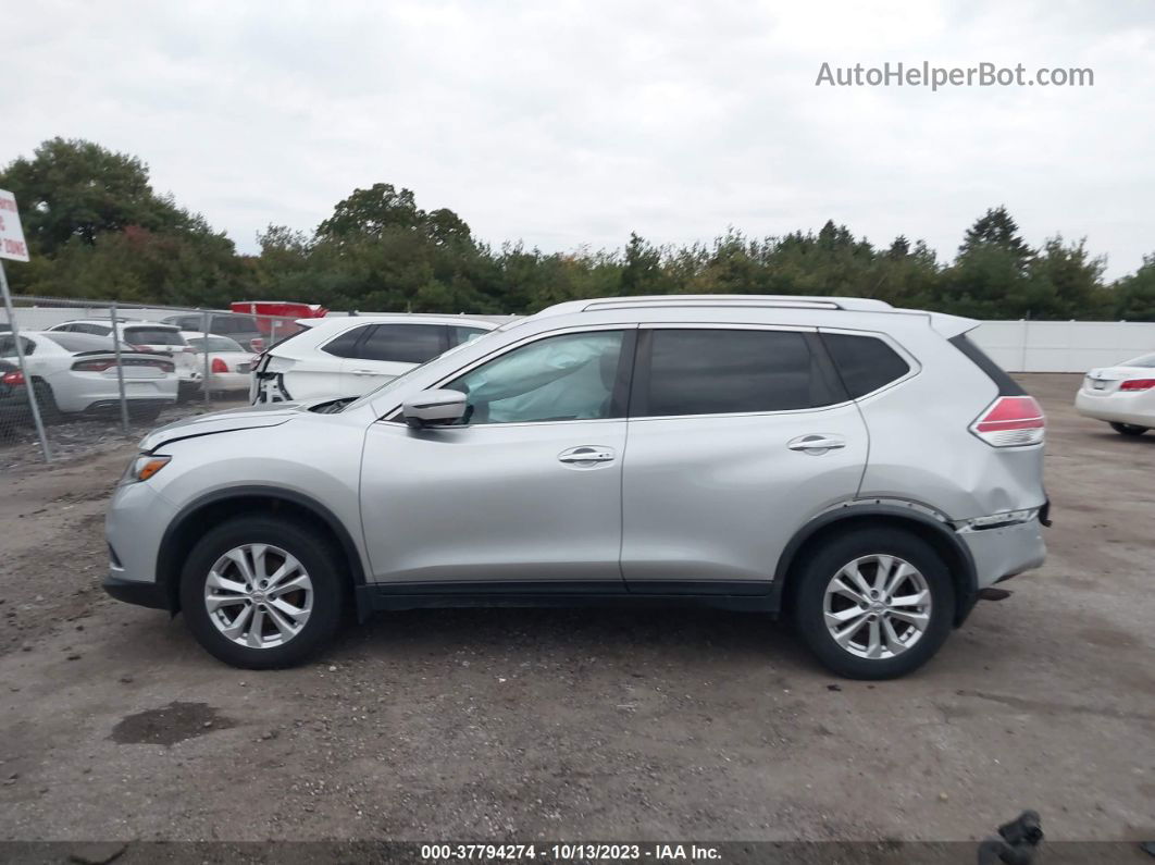 2016 Nissan Rogue Sv Серебряный vin: KNMAT2MV0GP671148