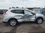 2016 Nissan Rogue Sv Silver vin: KNMAT2MV0GP671148