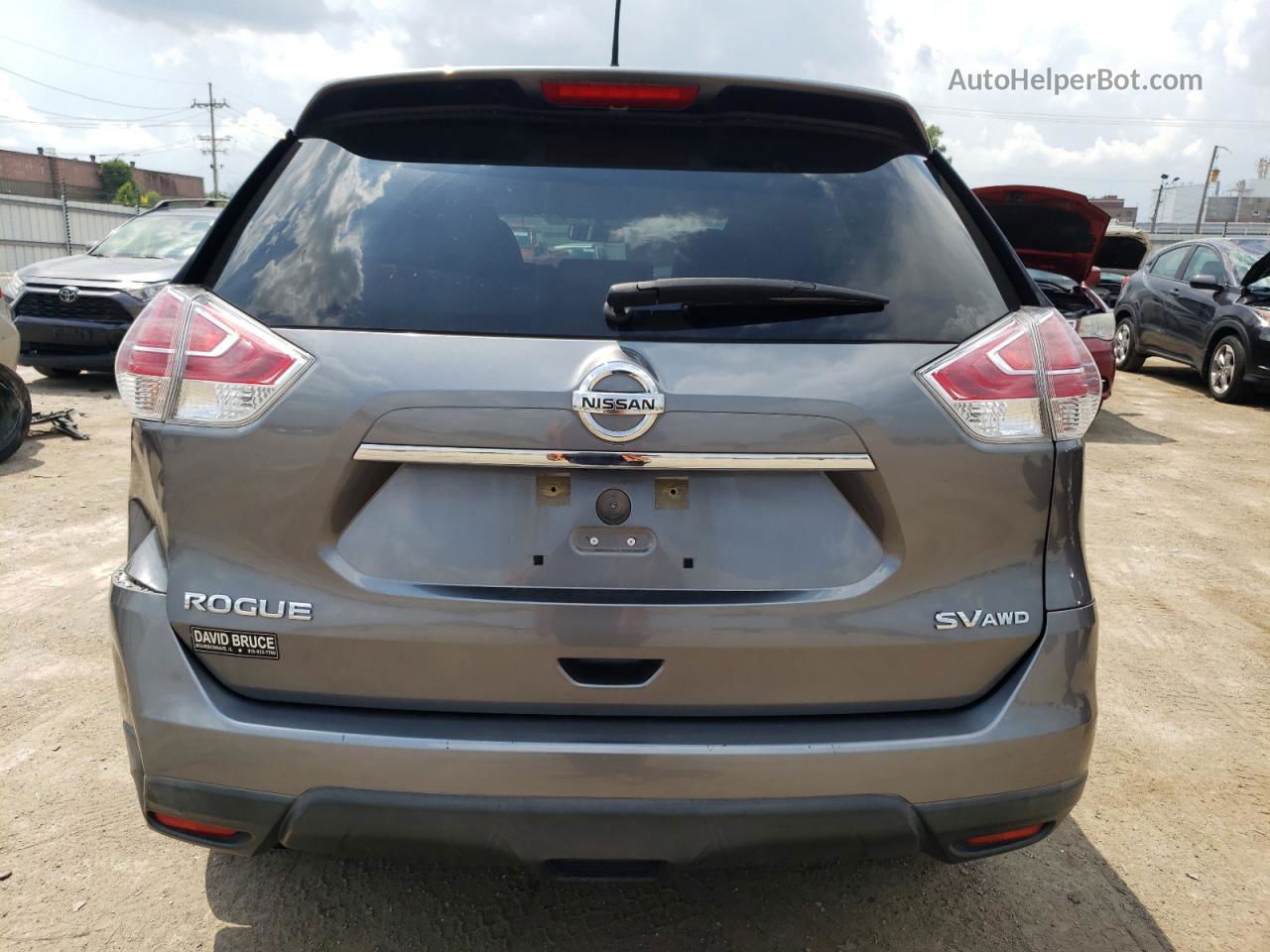 2016 Nissan Rogue S Gray vin: KNMAT2MV0GP676950