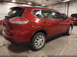 2016 Nissan Rogue S Red vin: KNMAT2MV0GP705279