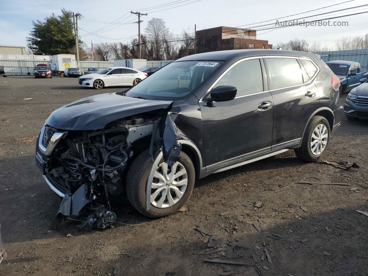 2018 Nissan Rogue S Black vin: KNMAT2MV0JP533536