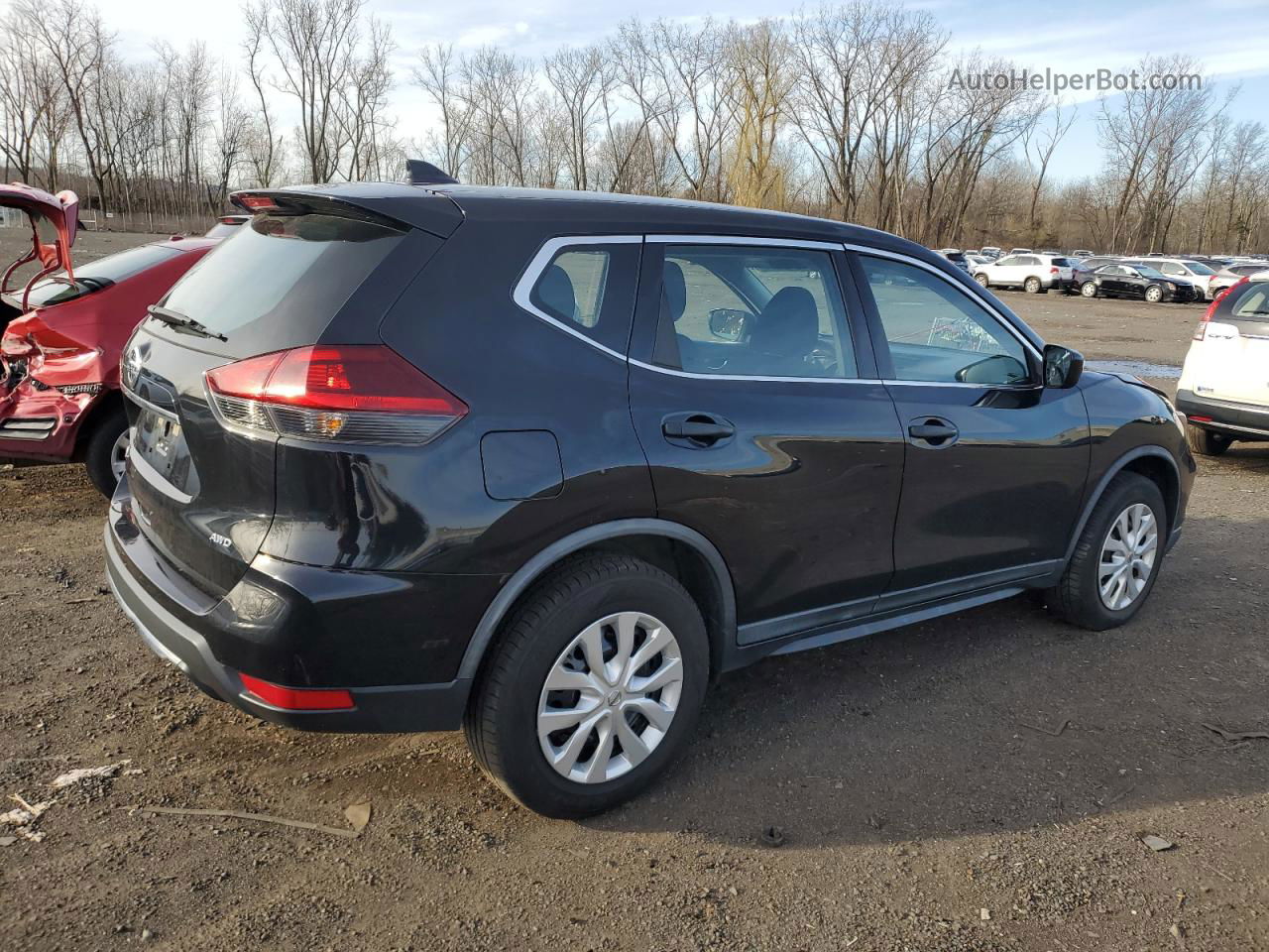 2018 Nissan Rogue S Black vin: KNMAT2MV0JP533536