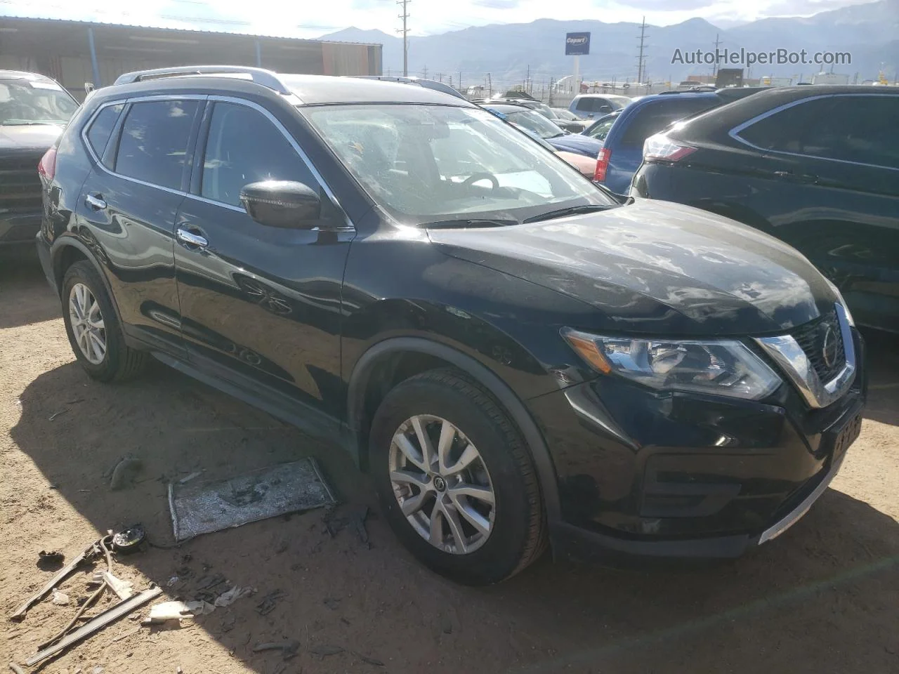 2018 Nissan Rogue S Black vin: KNMAT2MV0JP619672