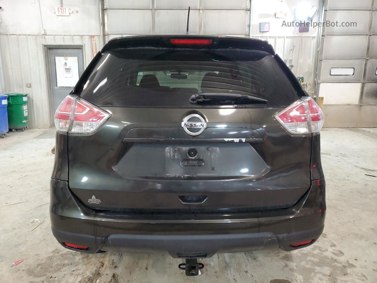 2016 Nissan Rogue S Black vin: KNMAT2MV1GP667819