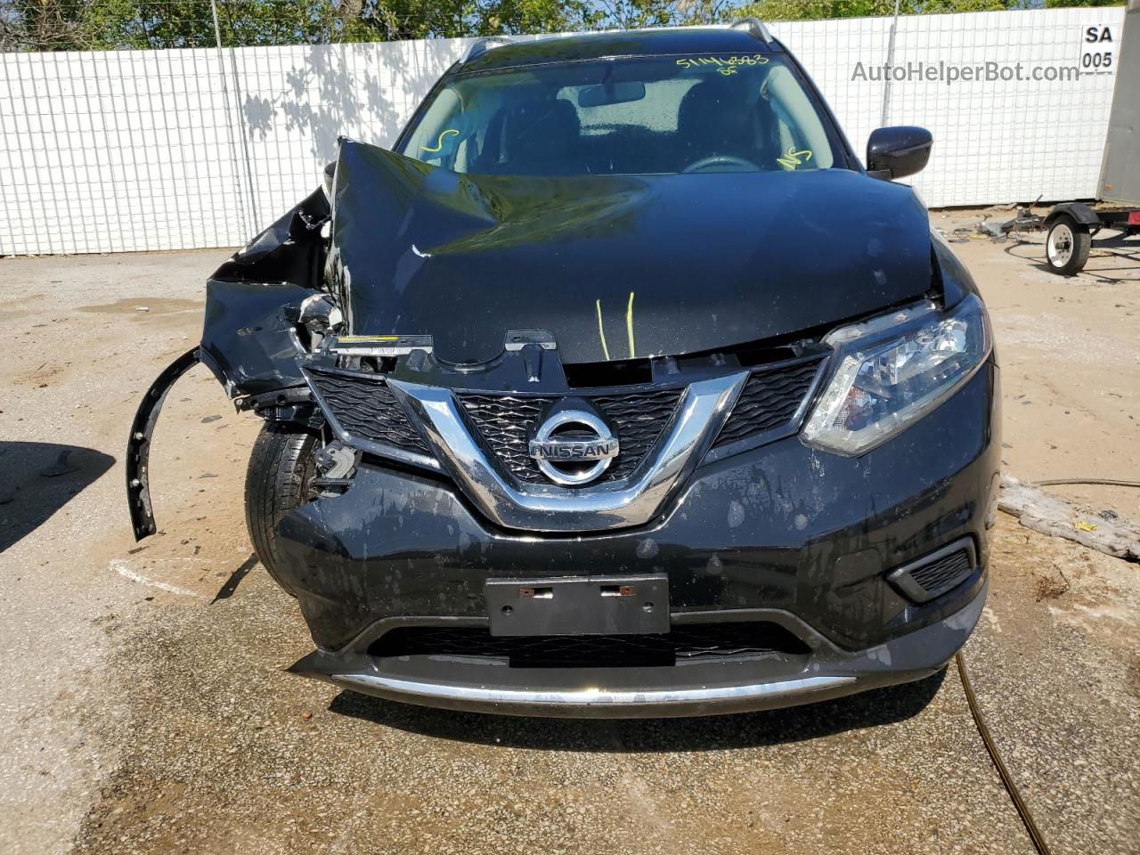 2016 Nissan Rogue S Charcoal vin: KNMAT2MV1GP716047