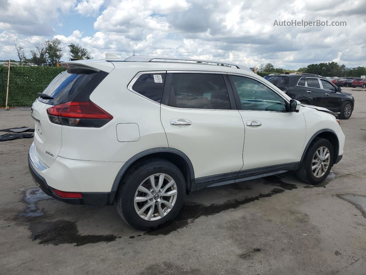 2018 Nissan Rogue S White vin: KNMAT2MV1JP536980