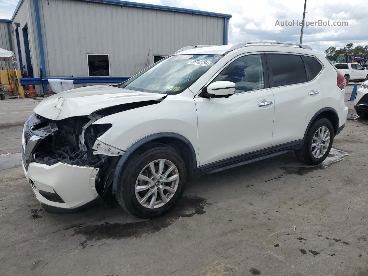 2018 Nissan Rogue S White vin: KNMAT2MV1JP536980