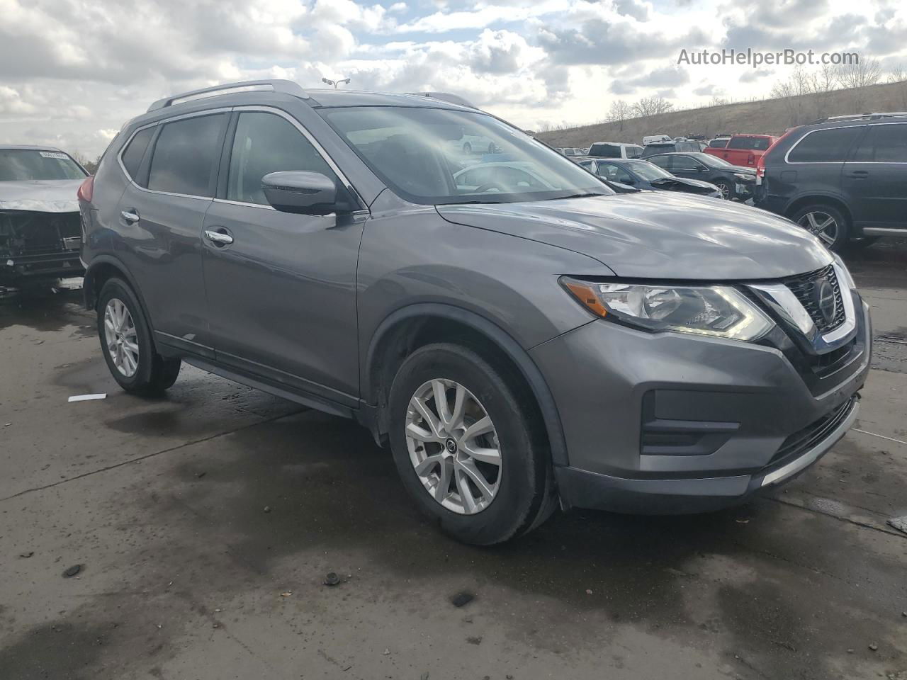 2018 Nissan Rogue S Gray vin: KNMAT2MV1JP595270