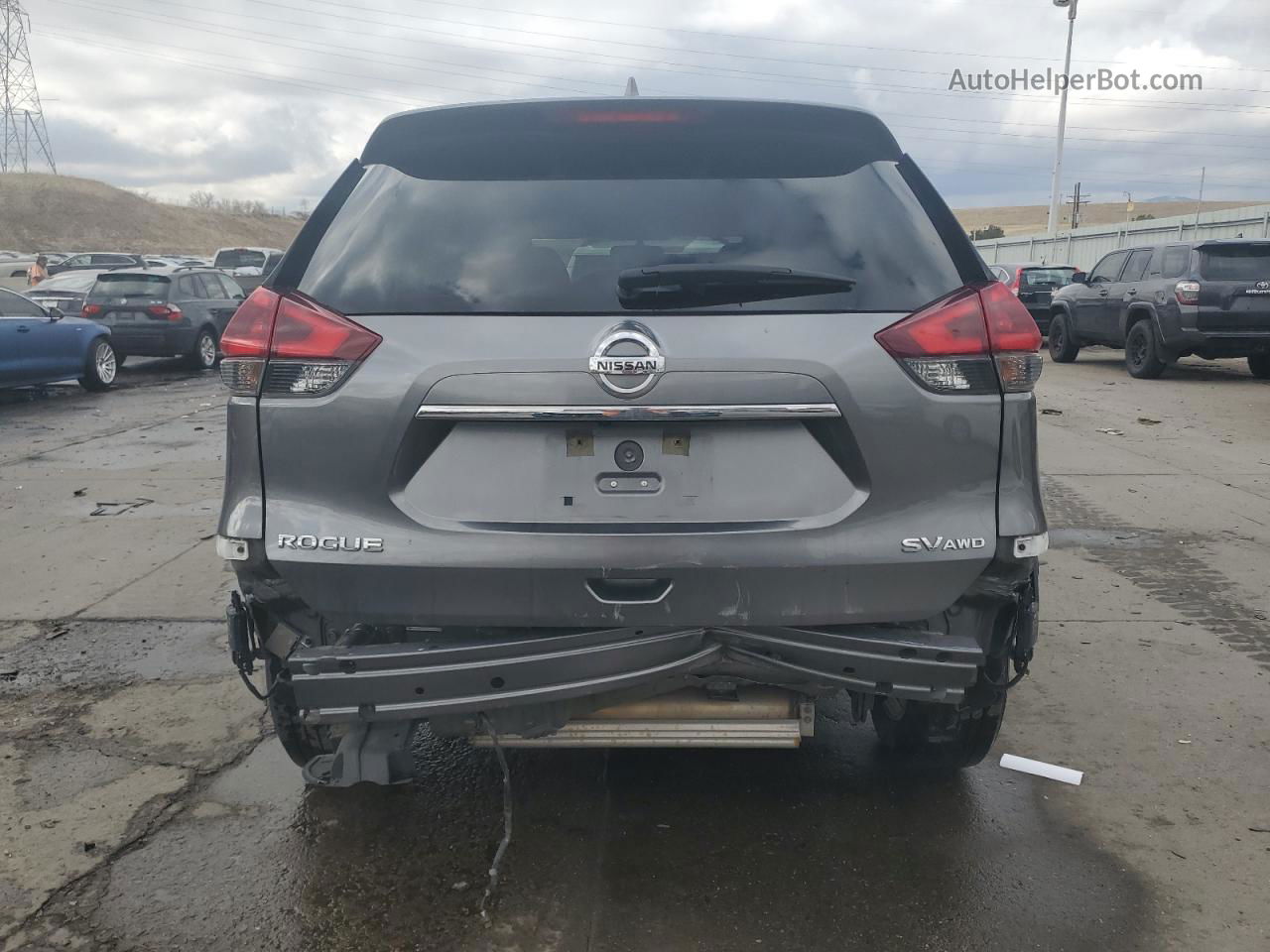 2018 Nissan Rogue S Gray vin: KNMAT2MV1JP595270