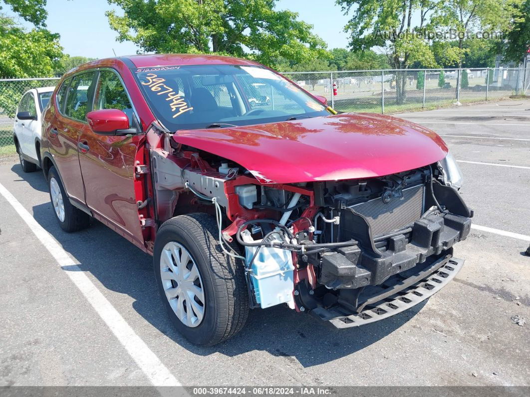 2016 Nissan Rogue S Красный vin: KNMAT2MV2GP599000