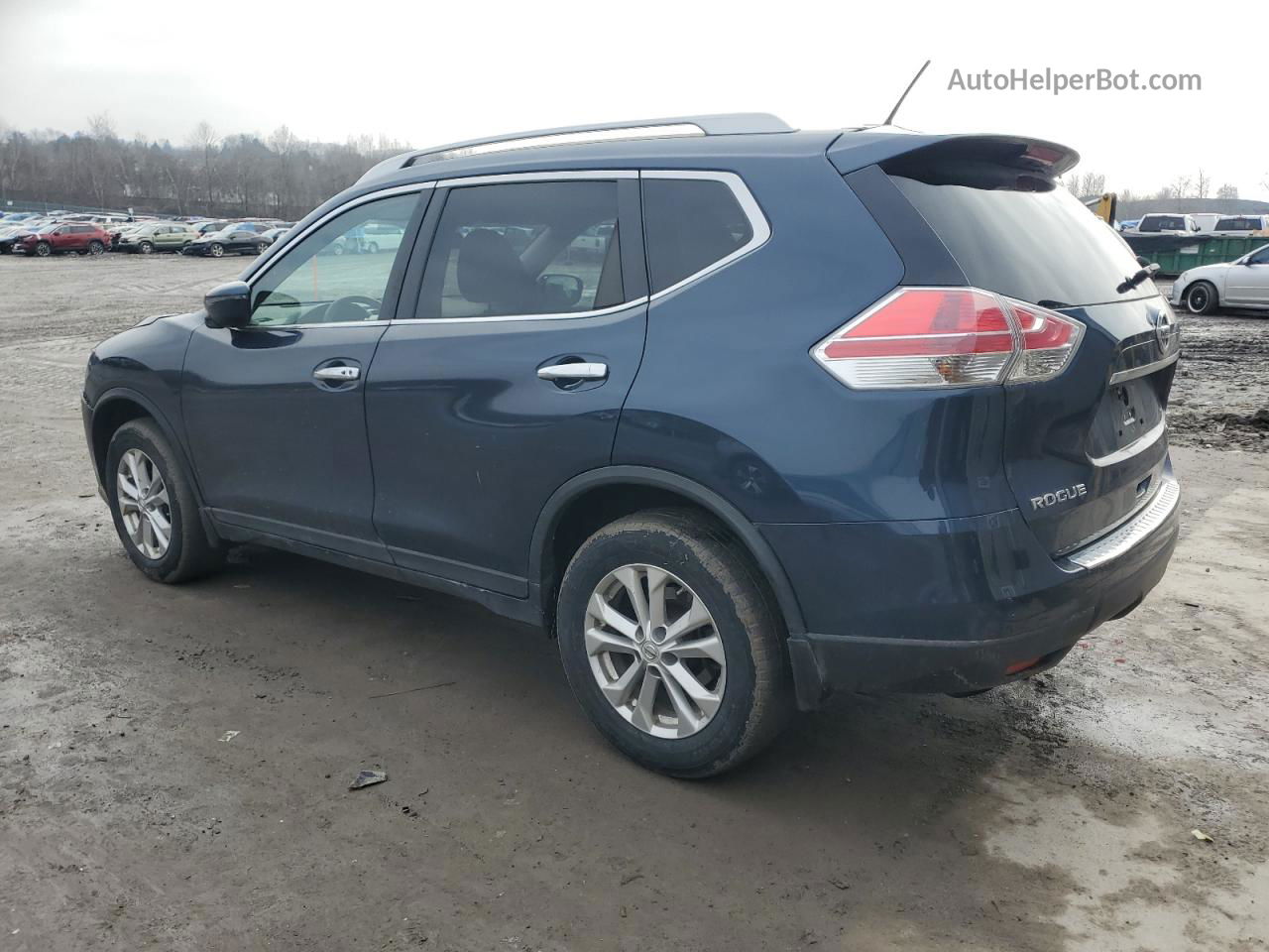 2016 Nissan Rogue S Синий vin: KNMAT2MV2GP614952