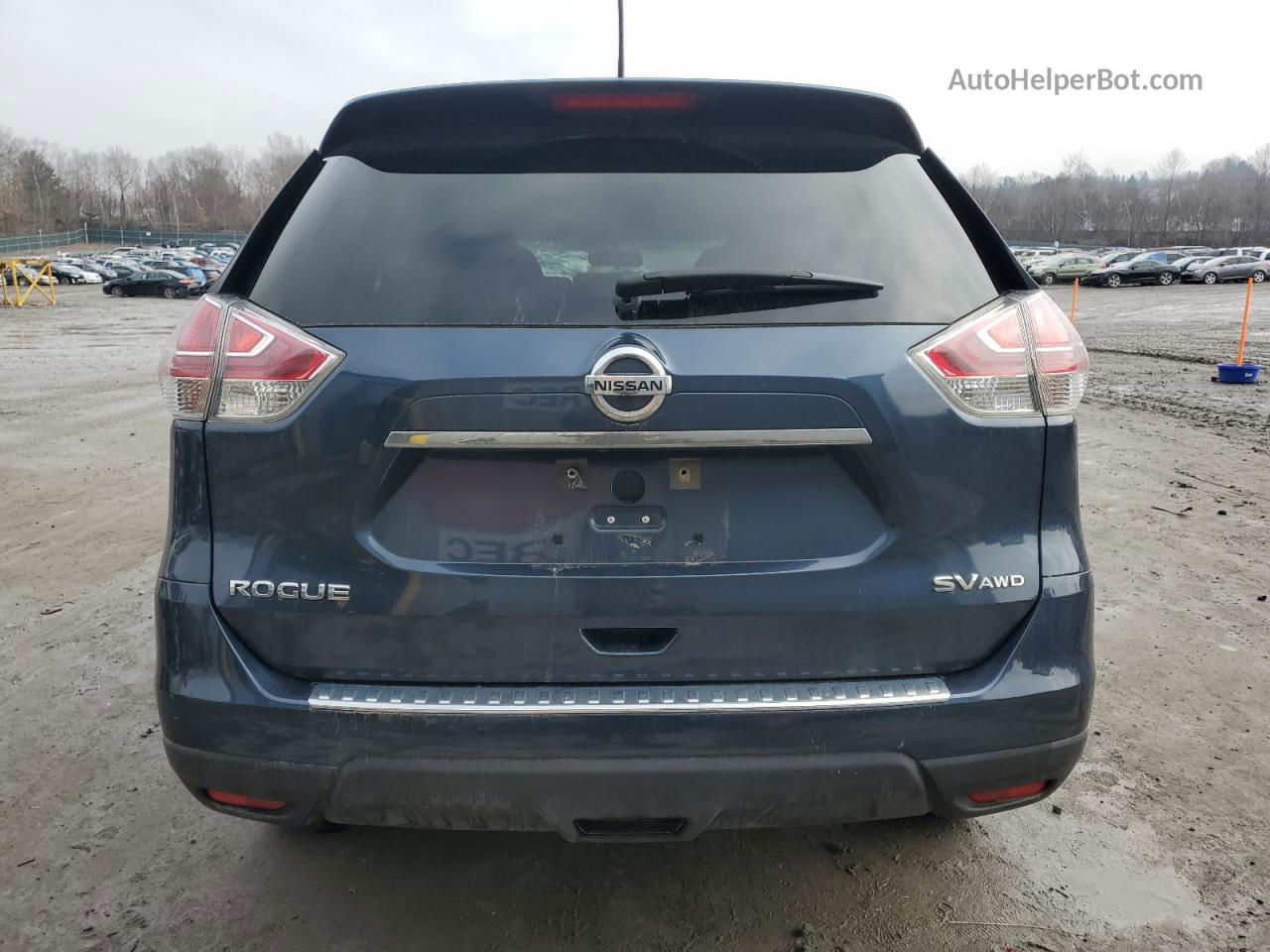 2016 Nissan Rogue S Blue vin: KNMAT2MV2GP614952