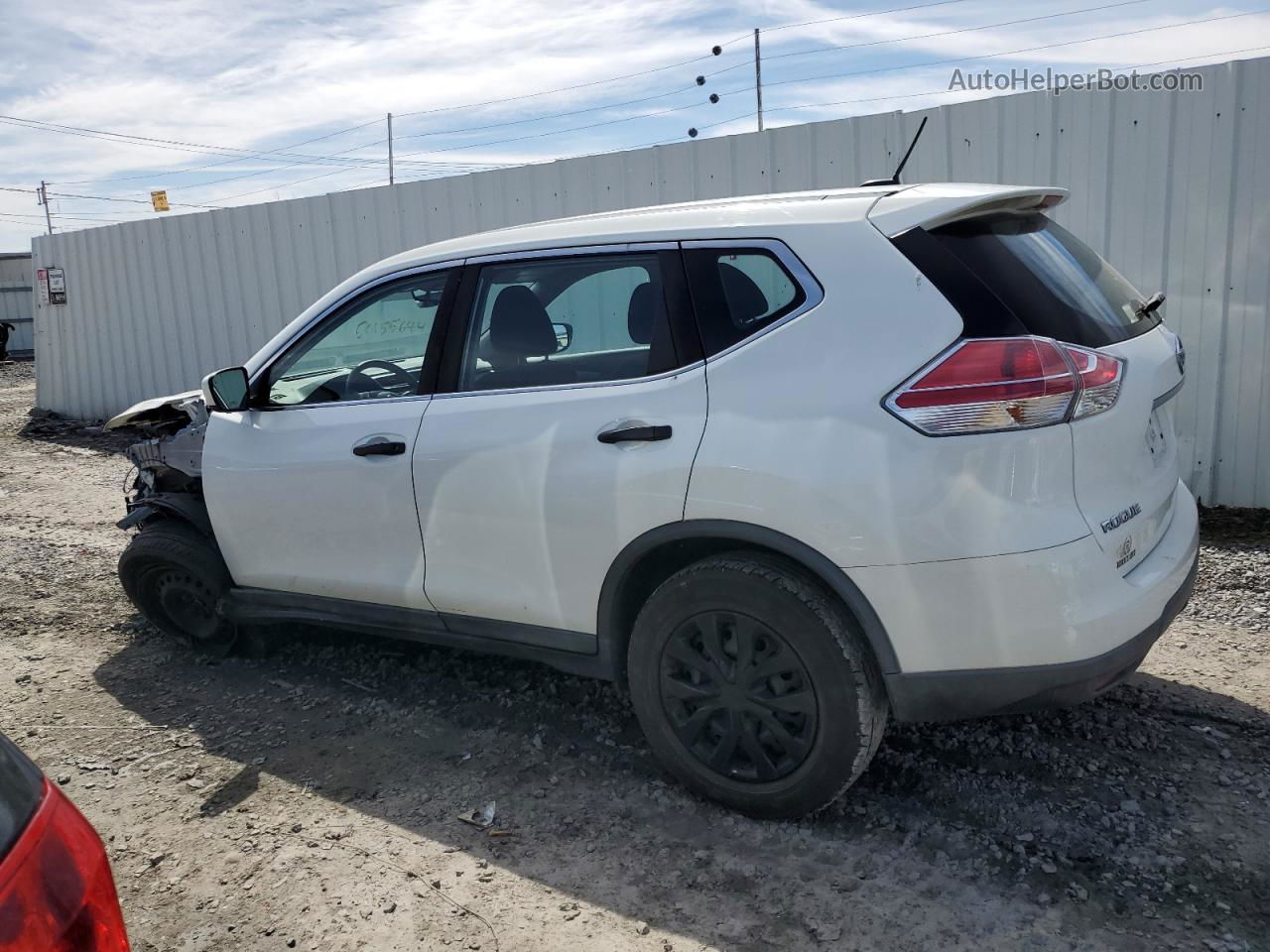 2016 Nissan Rogue S White vin: KNMAT2MV2GP669854