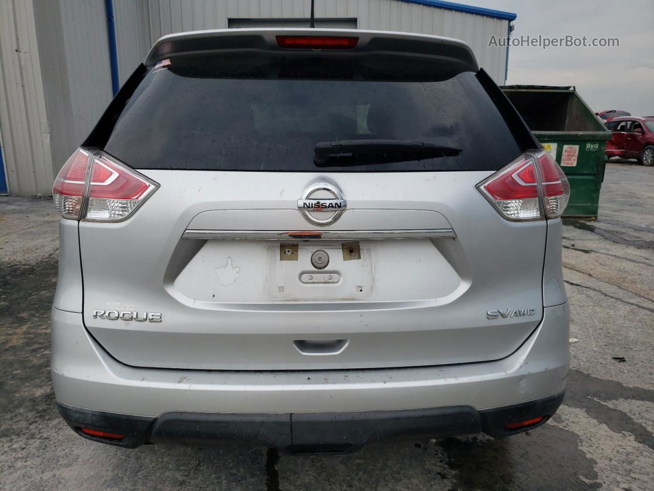 2016 Nissan Rogue S Silver vin: KNMAT2MV2GP711052