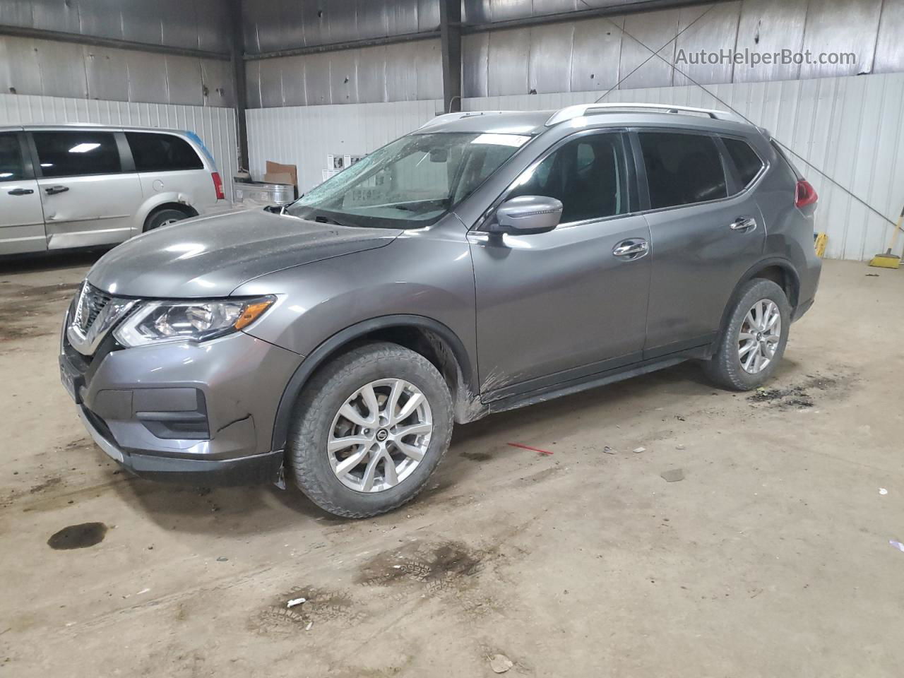 2018 Nissan Rogue S Gray vin: KNMAT2MV2JP509898